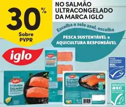 Continente No salmão ultracongelado da marca iglo promoção