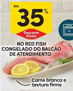 Continente No red fish congelado do balcão de atendimento promoção