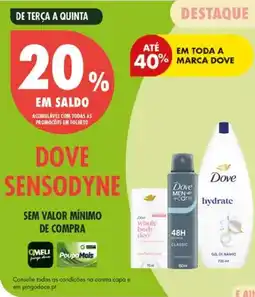 Pingo Doce Em toda a marca dove promoção
