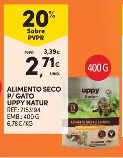 Continente Alimento seco P/gato uppy natur promoção