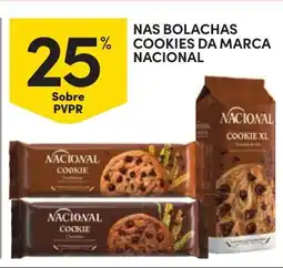 Continente Nas bolachas cookies da marca nacional promoção