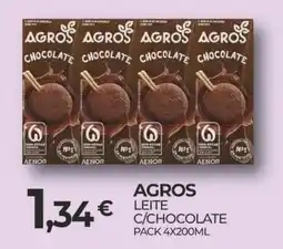 Miranda Supermercados Agros leite c/chocolate promoção