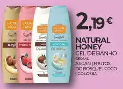 Miranda Supermercados natural honey gel de banho promoção
