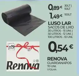 Miranda Supermercados Luso Lar sacos de lixo promoção
