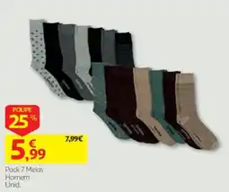 Auchan Pack 7 Meias Homem Unid. promoção
