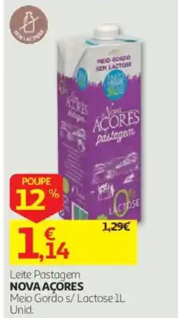 Auchan Leite Pastagem Nova Açores promoção