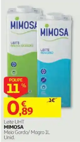 Auchan Leite UHT Mimosa promoção