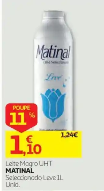 Leite magro uht matinal selecionado leve