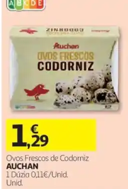 Auchan ovos frescos de codorniz auchan promoção