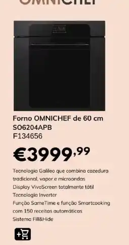 Radio Popular Forno omnichef de 60 cm promoção