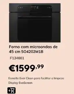 Radio Popular Forno com microondas de 45 cm SO4202M1B promoção