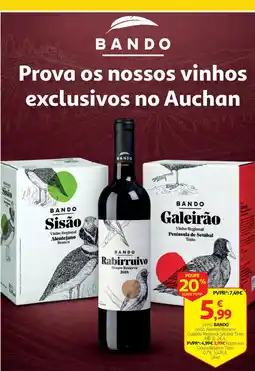 Auchan Vinho Bando promoção