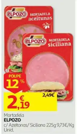 Auchan Mortadela elpozo c/ Azeitonas/ Siciliana promoção