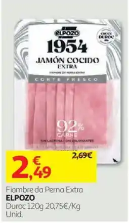 Auchan Fiambre da Perna Extra Elpozo promoção