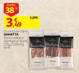 Auchan Chouriço de carne damatta promoção
