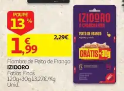 Auchan Fiambre de peito de frango izidoro promoção