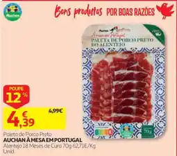 Auchan Paleta de Porco Preto Auchan À Mesa em Portugal promoção