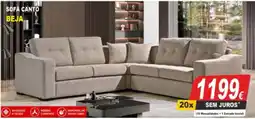 BragaJAV Sofá canto beja promoção