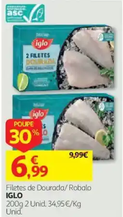 Auchan Filetes de Dourada/Robalo IGLO promoção