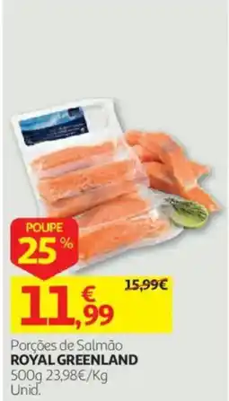 Auchan Porções de Salmão royal greenland promoção