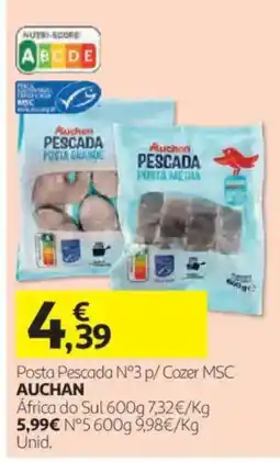 Auchan Posta Pescada N°3 p/ Cozer MSC AUCHAN promoção