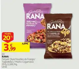 Auchan Rana teriyaki style noodles de frango/ tagliatelle c/ molho cogumelos promoção