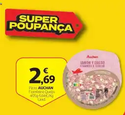 Auchan Pizza Auchan Fiambre e Queijo promoção