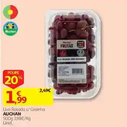 Auchan Uva Rosada s/ Grainha Auchan promoção
