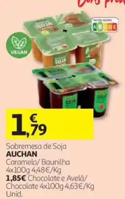 Auchan Sobremesa de Soja Auchan promoção