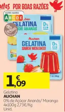 Auchan Gelatina auchan sabor morango promoção