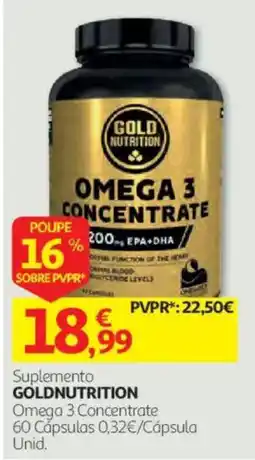 Auchan Goldnutrition omega 3 concentrate promoção