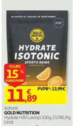 Auchan Isotonic gold nutrition promoção