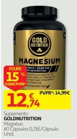 Auchan Suplemento goldnutrition magnésio promoção
