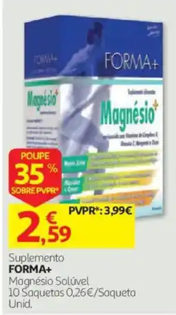 Auchan Suplemento forma+ magnésio solúvel promoção
