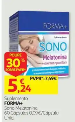 Auchan Forma+ sono melatonina promoção