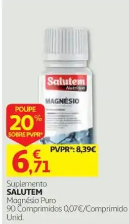 Auchan Suplemento salutem magnésio puro promoção