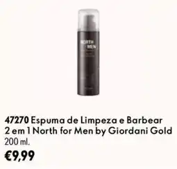 Oriflame Espuma de limpeza e barbear north for men by giordani gold promoção