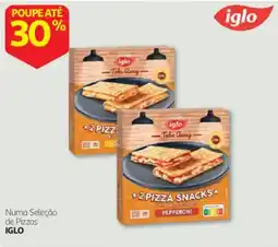 Auchan iglo pizza snacks pepperoni promoção