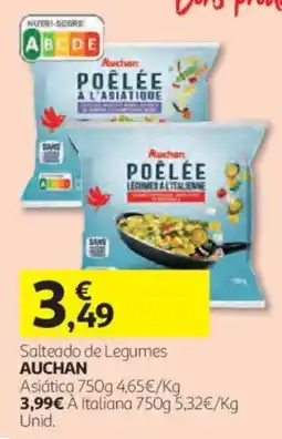 Auchan Salteado de Legumes Auchan promoção