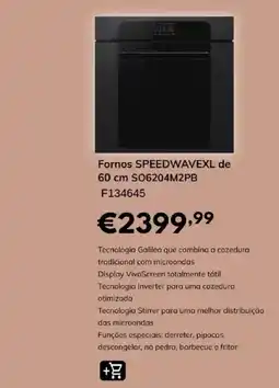 Radio Popular Fornos speedwave xl de 60 cm promoção