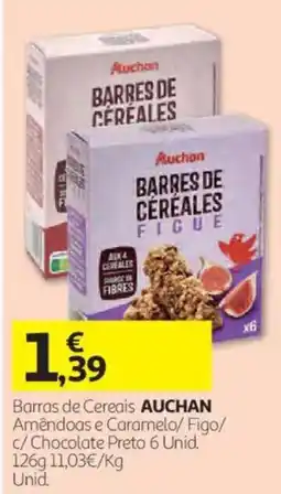 Auchan Barras de Cereais Auchan promoção