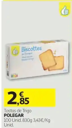 Auchan Tostas de Trigo Polegar promoção