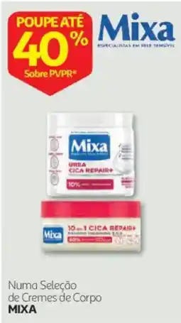 Auchan cremes de corpo mixa promoção