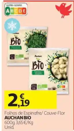 Auchan Folhas de Espinafre/ Couve-Flor Auchan Bio promoção