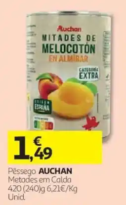 Auchan Pêssego Auchan promoção