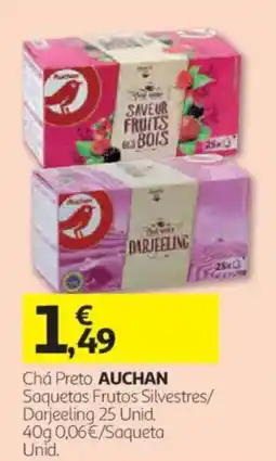 Auchan Chá Preto AUCHAN promoção