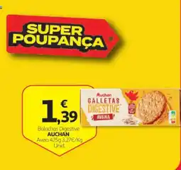Auchan Bolachas Digestive Auchan Aveia promoção