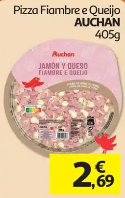 Auchan Pizza fiambre e queijo auchan promoção