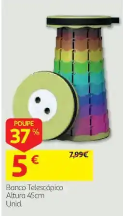 Auchan Banco Telescópico promoção