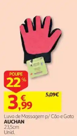 Auchan Luva de Massagem p/ Cão e Gato Auchan promoção